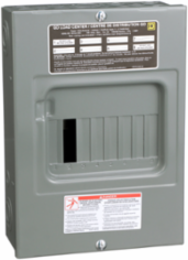 QO Load Center, 1 Phase, 6 Spaces, 100A, NEMA 1, Surface Cover