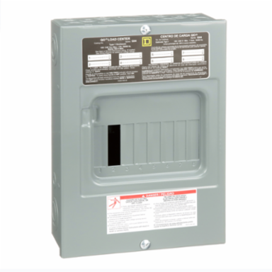 QO Load Center, 1 Phase, 100A, 8 Spaces, NEMA 1, 16 Circuits