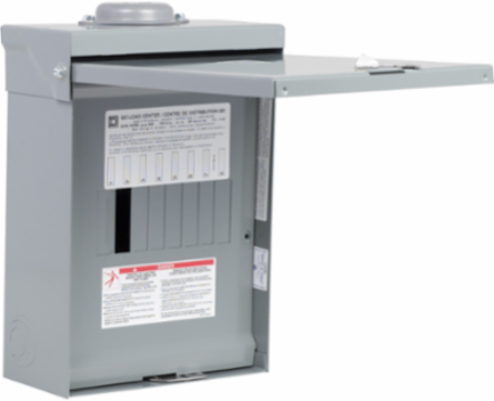 Load Center 100A, 1 Phase, 8 Spaces, NEMA 3R, UL Certified