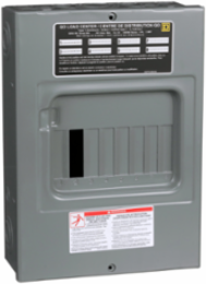 Load Center, 1 Phase, 8 Spaces, 8 Circuits, 100A NEMA 1
