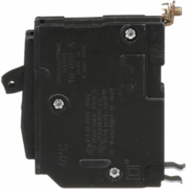 Mini Circuit Breaker 15A 1 Pole 120/240VAC 10kA Bolt-On Mount