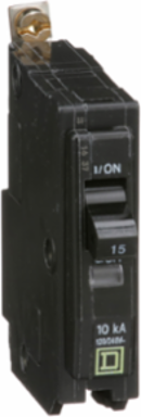 Mini Circuit Breaker 15A 1 Pole 120/240VAC 10kA Bolt-On Mount