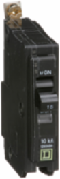 Mini Circuit Breaker 15A 1 Pole 120/240VAC 10kA Bolt-On Mount