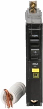 Mini Circuit Breaker 15A 1 Pole 120VAC 22kA Ground Fault A