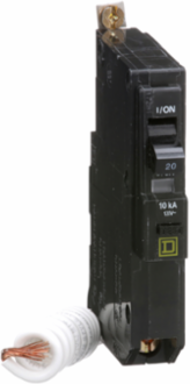 Mini Circuit Breaker 20A 1 Pole 120V AC 10kA Bolt-On Mount