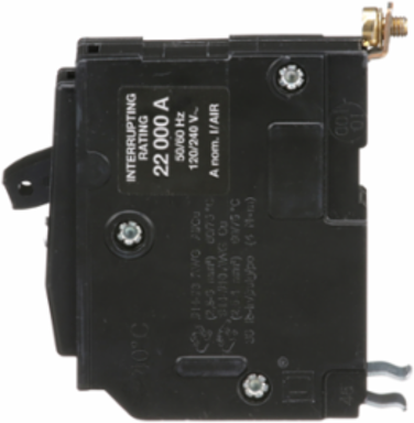 Mini Circuit Breaker 20A 1 Pole 120/240V AC 22kA Bolt-On Mount