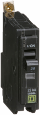 Mini Circuit Breaker 20A 1 Pole 120/240V AC 22kA Bolt-On Mount