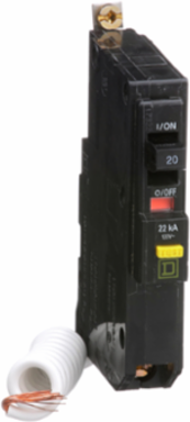 Mini Circuit Breaker 20A 1 Pole 120VAC 22kA Ground Fault 6mA