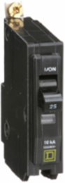 Mini Circuit Breaker 25A 1-Pole 120/240VAC 10kA Bolt-On Mount