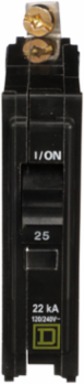 Mini Circuit Breaker 25A 1 Pole 120/240V AC 22kA Bolt-On Mount