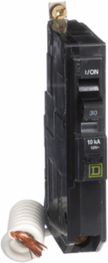 Miniature Circuit Breaker, 30A, 1 Pole, 120V AC, Bolt-On Mount