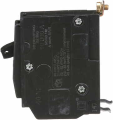 Mini Circuit Breaker 40A 1 Pole 120/240VAC Bolt-On Mount 10kA