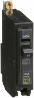 Mini Circuit Breaker 40A 1 Pole 120/240VAC Bolt-On Mount 10kA