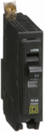 Miniature Circuit Breaker, 50A, 1 Pole, 120/240V AC, 10kA, Bolt-On