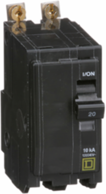 Mini Circuit Breaker 20A 2 Pole 120/240VAC 10kA Bolt-On Mount