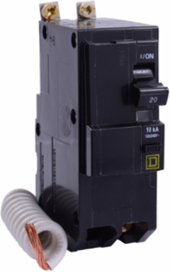 Mini Circuit Breaker 20A 2 Pole 120/240VAC 10kA Ground Fault Protection