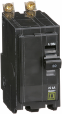 Mini Circuit Breaker 30A 2 Pole 240VAC 22kA Bolt-On Mount