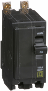 Mini Circuit Breaker 35A 2 Pole 120/240V AC 10kA Bolt-On Mount