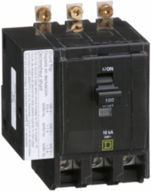 Mini Circuit Breaker 100A 3 Pole 120/240VAC 10kA Bolt-On Mount