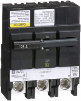 Mini Circuit Breaker 125A 3 Pole 22kA Bolt-On Mount