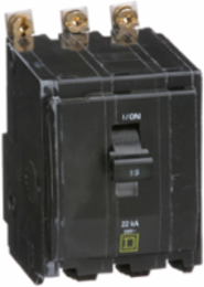 Mini Circuit Breaker 15A, 3 Pole, 22kA, 120/240VAC, Bolt-On Mount