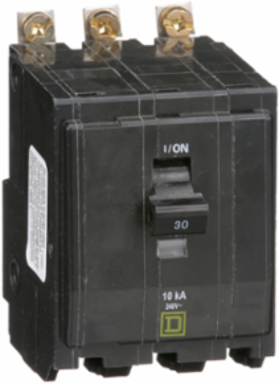 Mini Circuit Breaker 30A 3 Pole 120/240VAC Bolt-On Mount 10kA