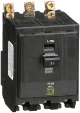 Mini Circuit Breaker 35A 3 Pole 120/240VAC Bolt-On Mount 10kA