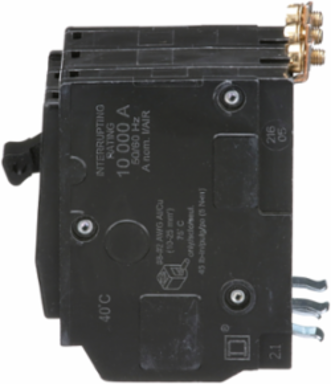 Mini Circuit Breaker 40A 3 Pole 10kA Bolt-On Mount 120/240VAC