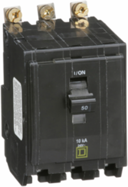 Mini Circuit Breaker 50A 3 Pole 120/240VAC Bolt-On, 10kA Breaking Capacity