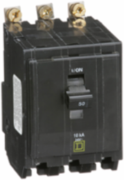Mini Circuit Breaker 50A 3 Pole 120/240VAC Bolt-On, 10kA Breaking Capacity