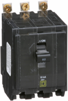 Mini Circuit Breaker 60A 3 Pole Bolt-On Mount 120/240VAC 10kA