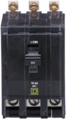 Mini Circuit Breaker 90A 3-Pole 120/240VAC 10kA Bolt-On Mount