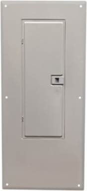 Replacement Cover for 40 Space QO Load Center, Combination Flush/Surface, Gray