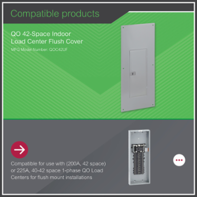 QO Loadcentre Cover 42 Spaces 39.18 Inch Height 15.44 Inch Width