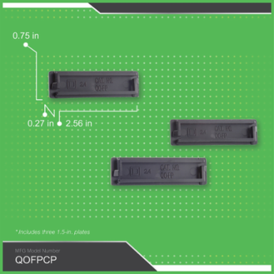 QO Filler Plate, 1.21 Inch Depth, 1.9 Inch Width, 3.06 Inch Height