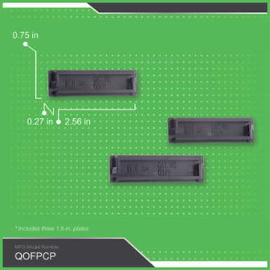 QO Filler Plate, 1.21 Inch Depth, 1.9 Inch Width, 3.06 Inch Height