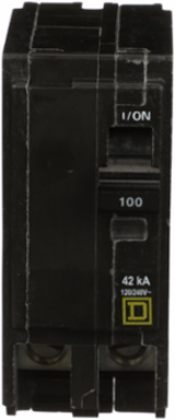 Mini Circuit Breaker 100A 2 Pole 120/240VAC 42kA Plug-In Mount