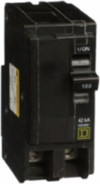 Mini Circuit Breaker 100A 2 Pole 120/240VAC 42kA Plug-In Mount
