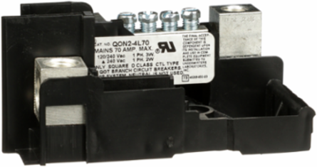 QO Load Center Mounting Base, 1 Phase, 2 Spaces, 70A Main Lugs