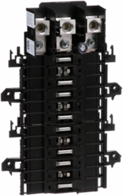 QO Mounting Base, 24 Spaces, 200A, 3 Phase, 10 kA Capacity