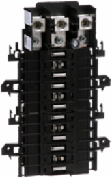 QO Mounting Base, 24 Spaces, 200A, 3 Phase, 10 kA Capacity