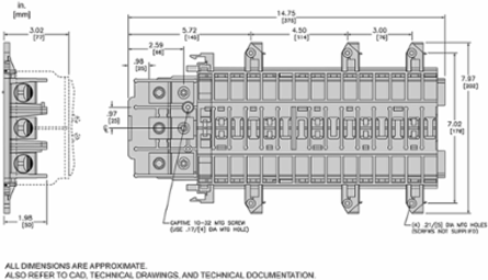 QO Mounting Base for Load Center, 3 Phase, 30 Spaces, 200A
