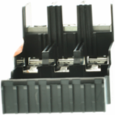 QO Mounting Base, 3 Phase, 3 Spaces, 100A Main Lugs, 4.20 Inch Width