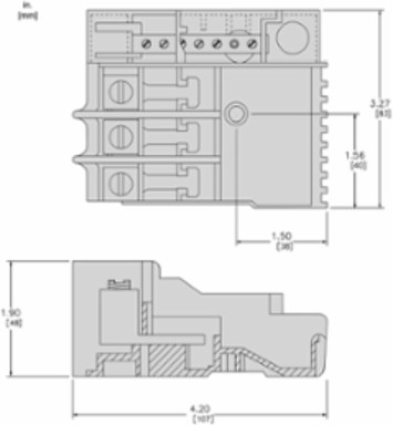 QO Mounting Base for Load Center, 3 Spaces, 60A, 4-Wire