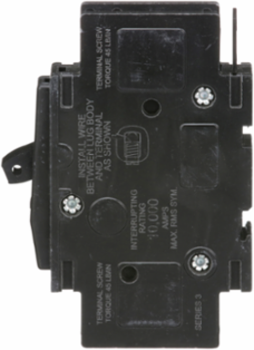 Mini Circuit Breaker, 15A, 1 Pole, 120/240V AC, HACR Rated, 10kA