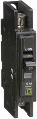 Mini Circuit Breaker, 20 Amp, Single Pole, 120/240VAC, 10kA