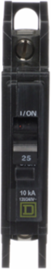 Mini Circuit Breaker 25A 1 Pole 120/240V AC 10kA Bulk Pack