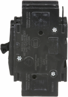 Miniature Circuit Breaker 15A 2 Pole 120/240V AC 10kA 2.95 Inch Depth