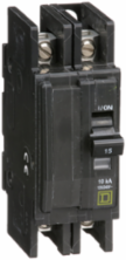 Miniature Circuit Breaker 15A 2 Pole 120/240V AC 10kA 2.95 Inch Depth