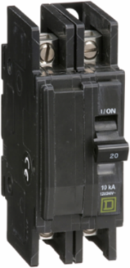Mini Circuit Breaker 20A 2 Pole 120/240VAC 10kA 4.05 Inch Height